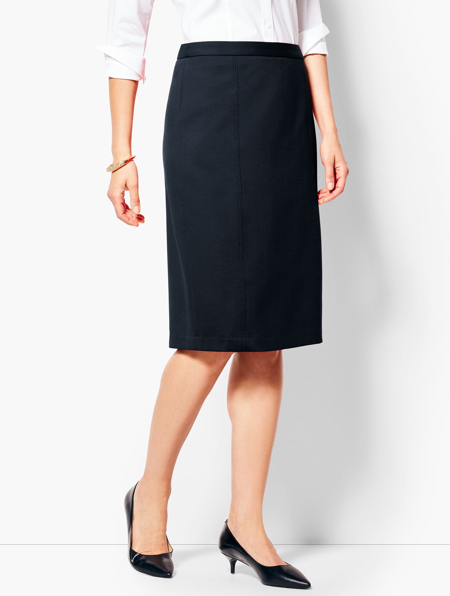Refined Ponte Pencil Skirt