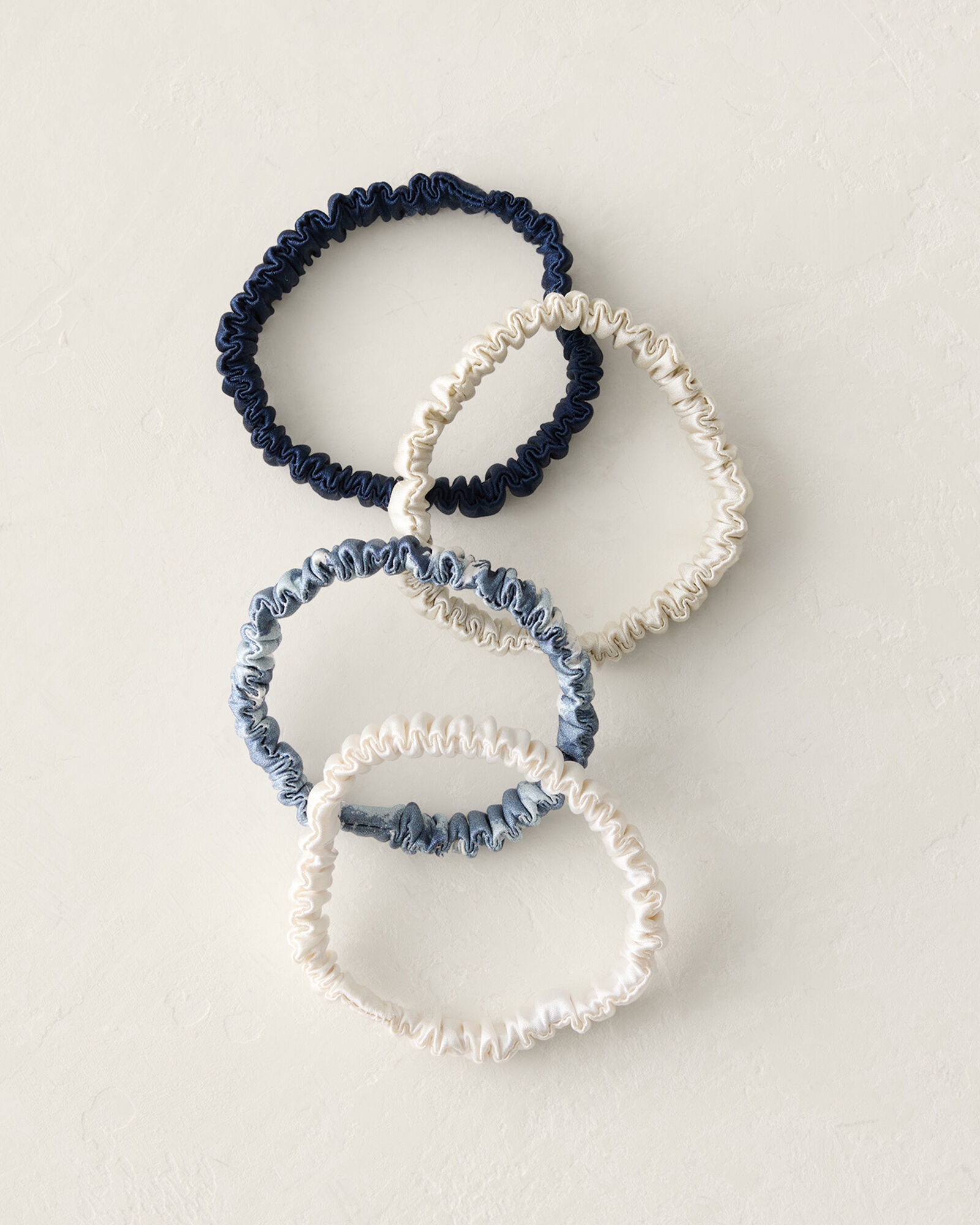 Washable Silk Hair Ties &mdash; Wave Multi