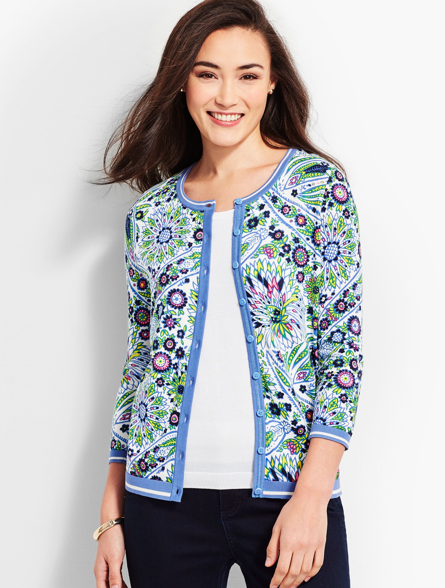 Charming Cardigan - Blooming Paisley