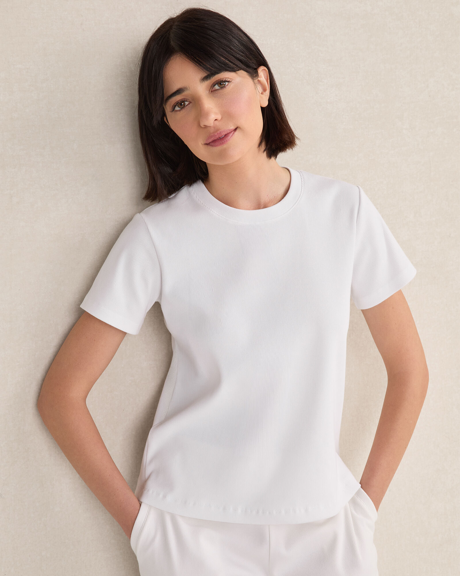 Resti Organic Cotton Rib Knit Tee