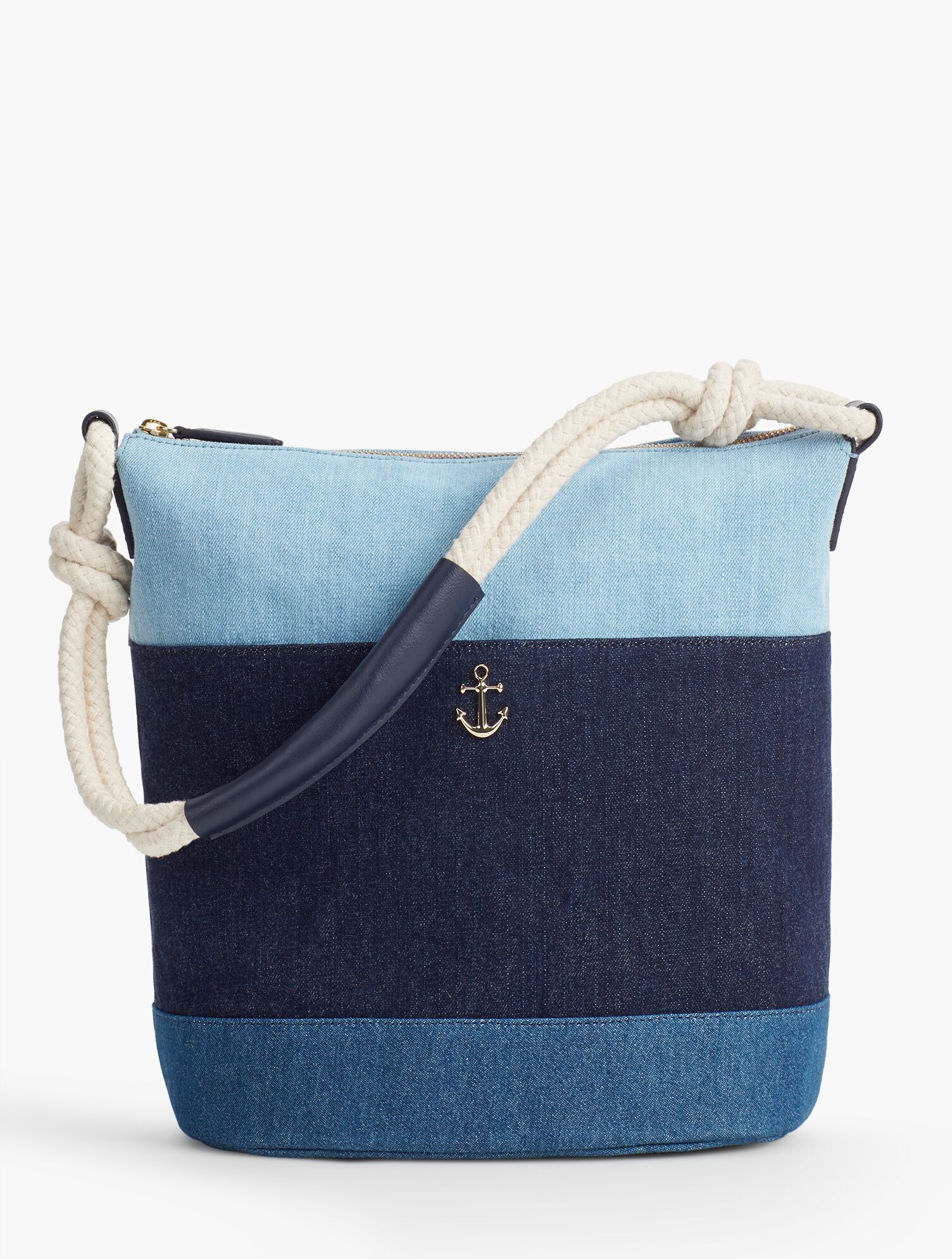 Denim Bucket Bag