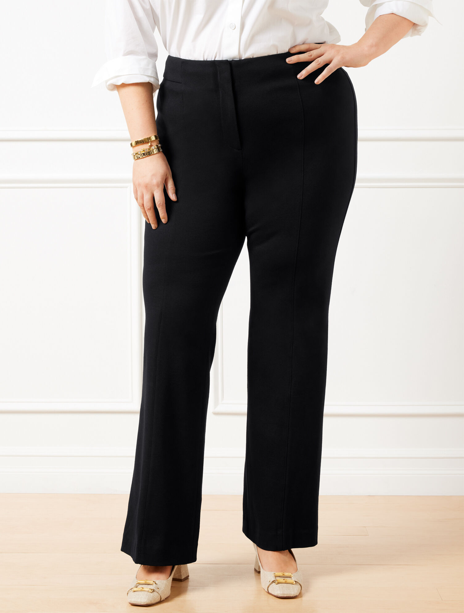 Luxe Ponte Flare Leg Pants