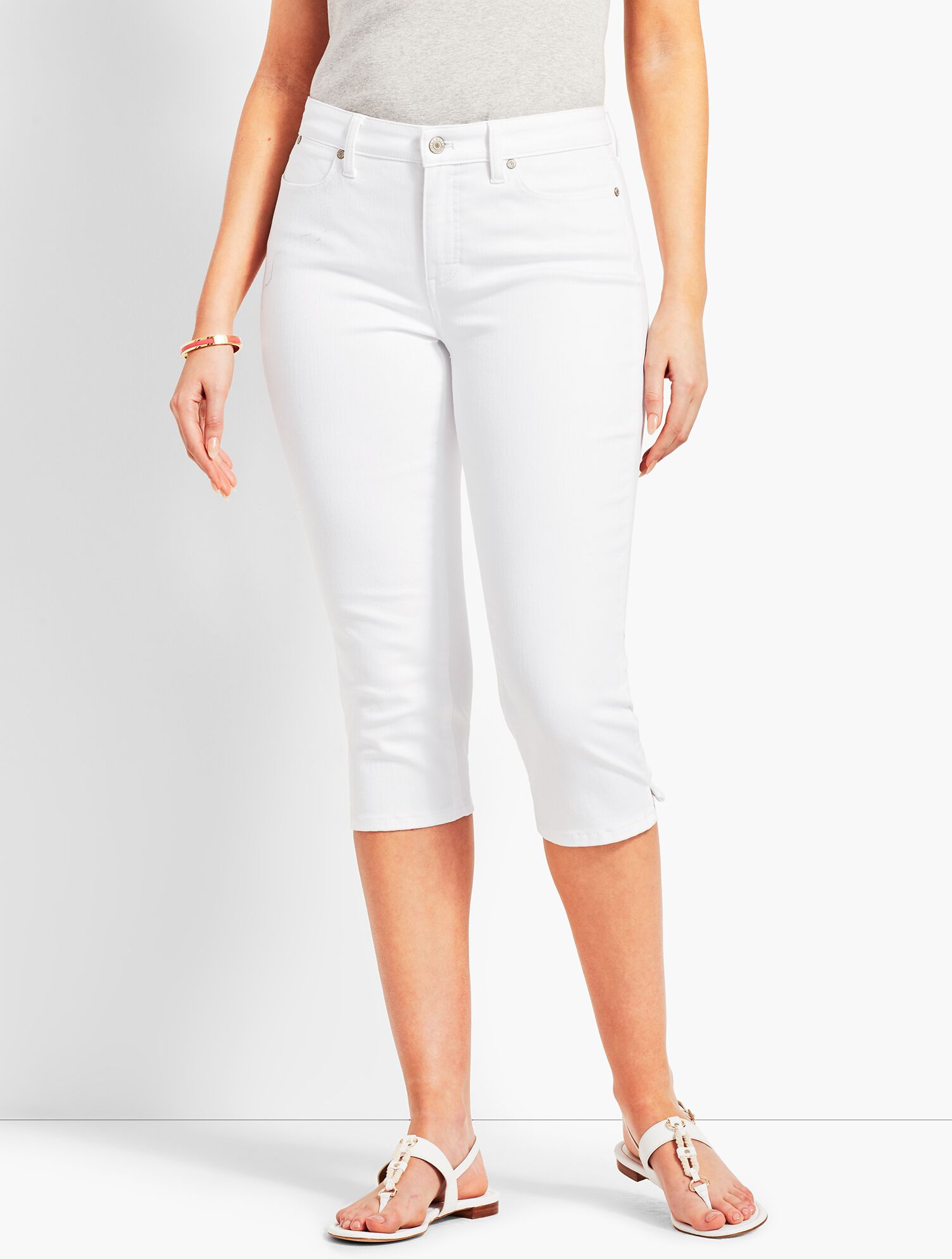 Colored Denim Pedal Pusher - Curvy Fit
