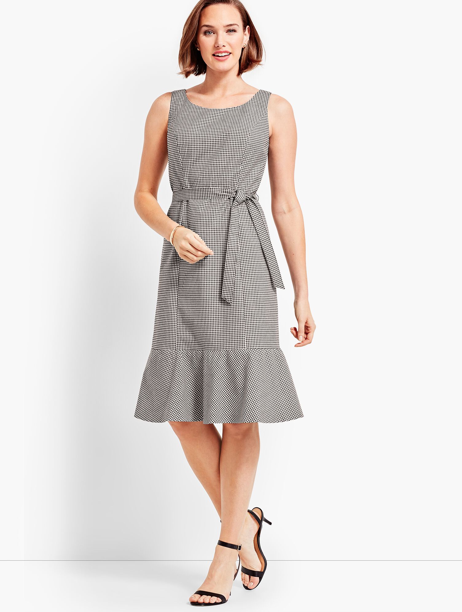 Flounce Dress - Gingham
