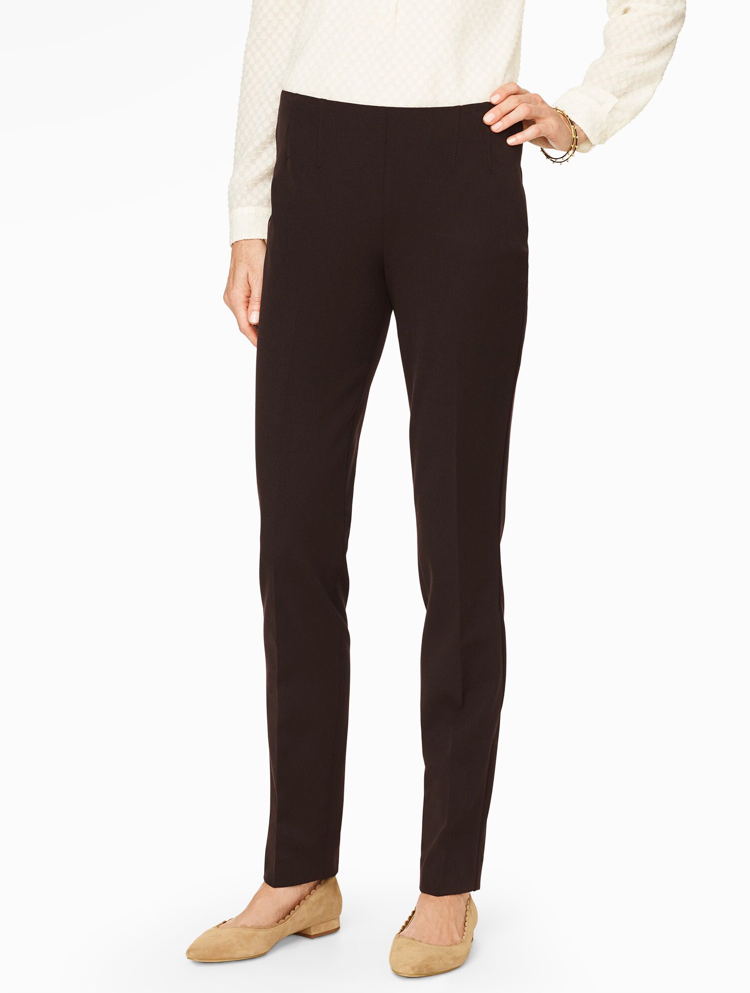 Refined Bi-Stretch Side-Zip Straight Leg