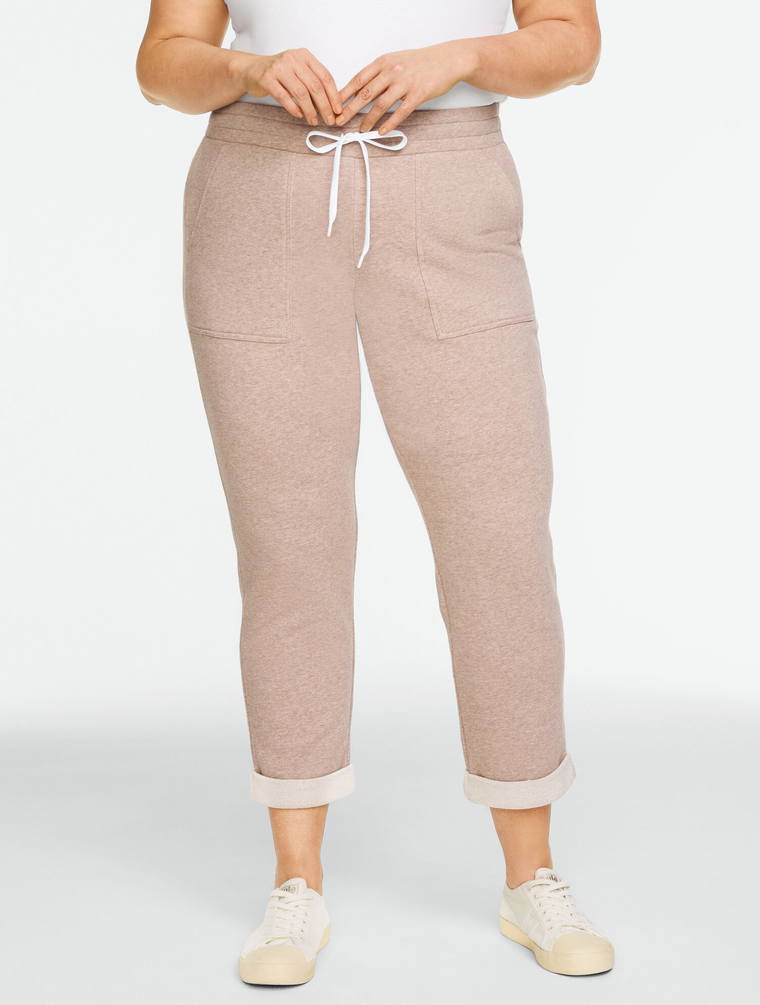 Cozy French Terry Taper Leg Pants