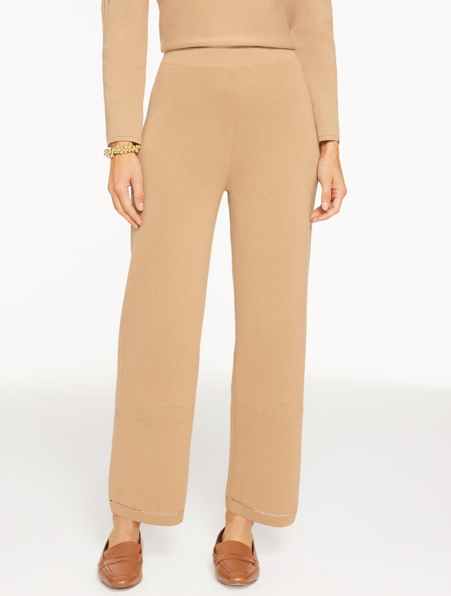 Straight Leg Sweater Studio Pants