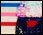 Birds &amp; Stripes Novelty Wristlet