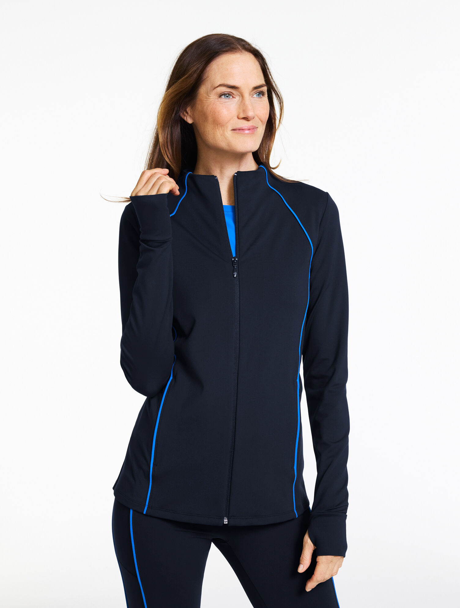 Performance Compression Full-Zip Jacket - Contrast Piping