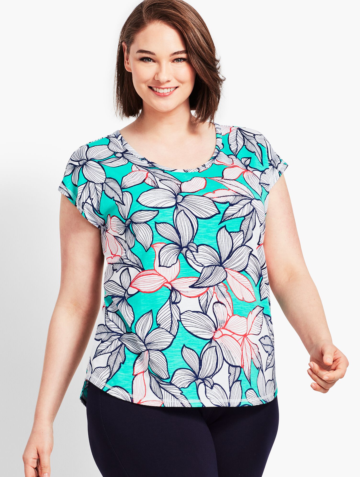 Floral Slub Tee