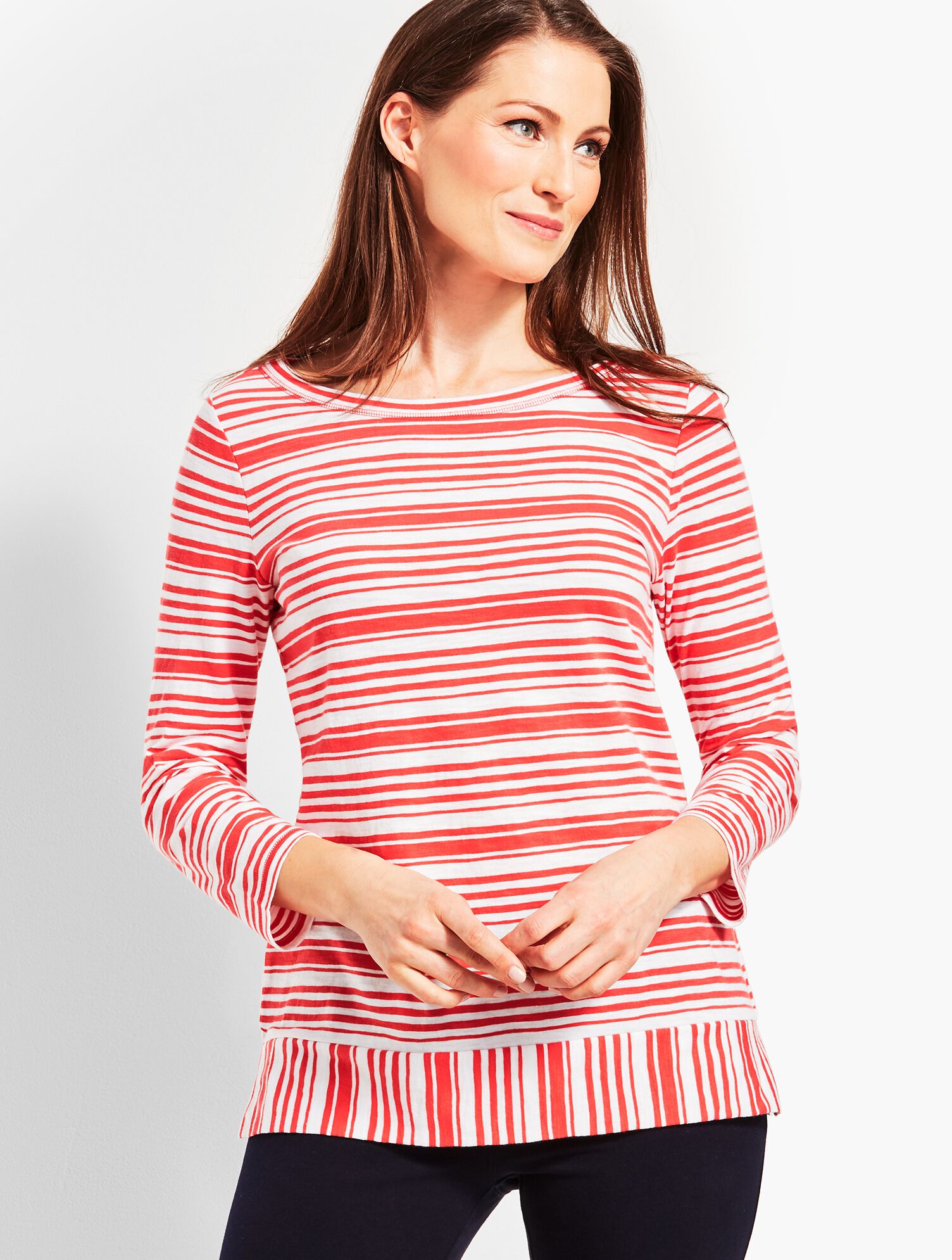 Exotic Stripe Slub Tee