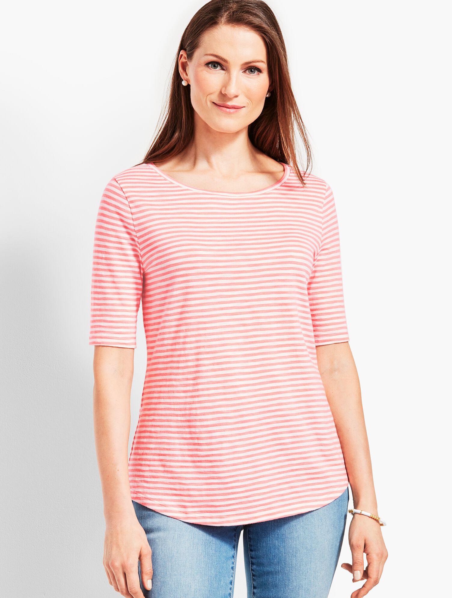 Sail Stripe Boatneck Tee