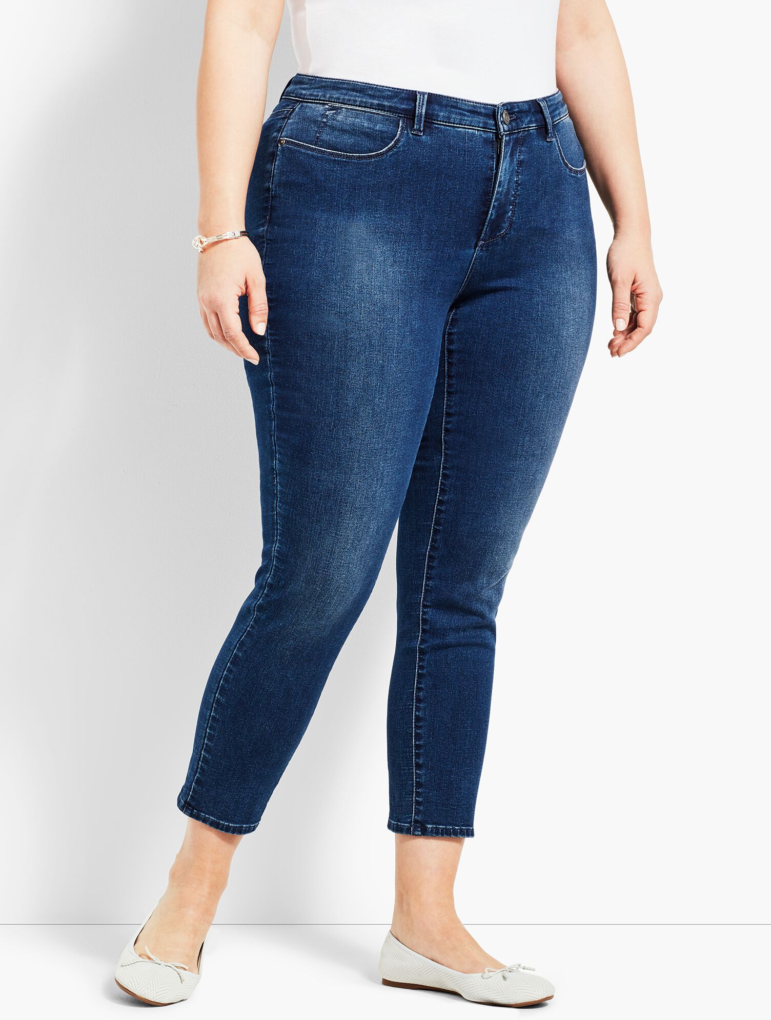 Denim Jegging Crop - Blue Diamond
