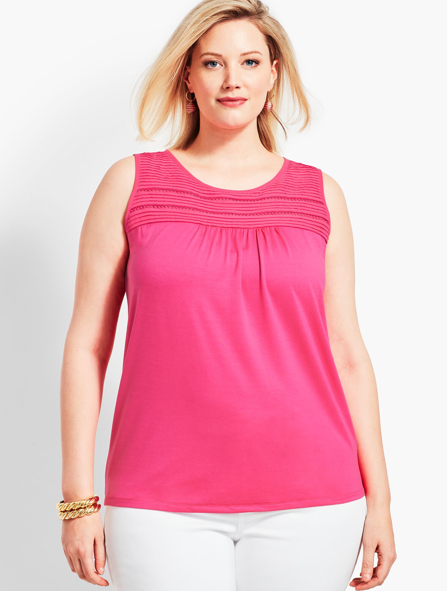 Fancy Pleat Tank
