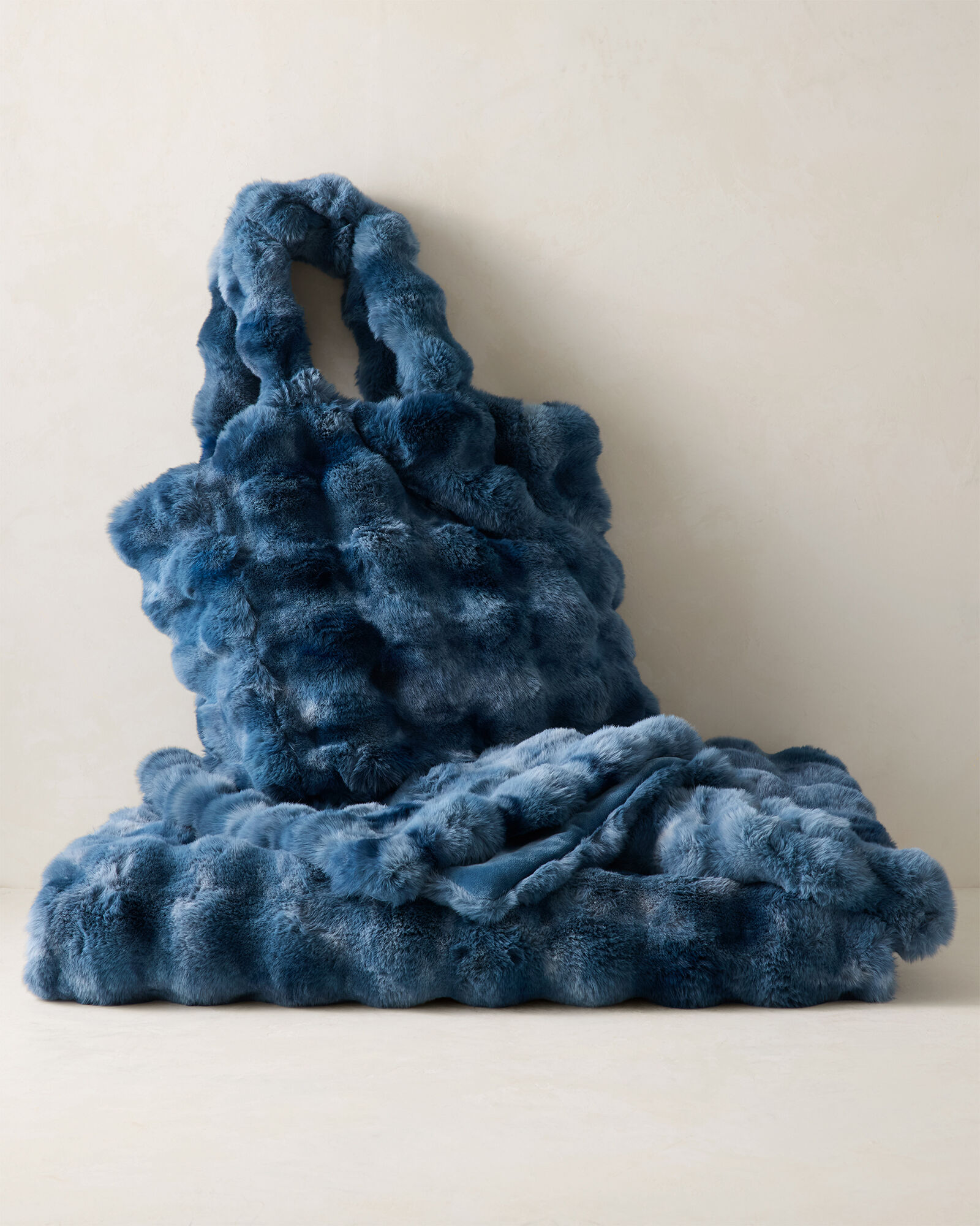 Faux Fur Throw Blanket and Tote