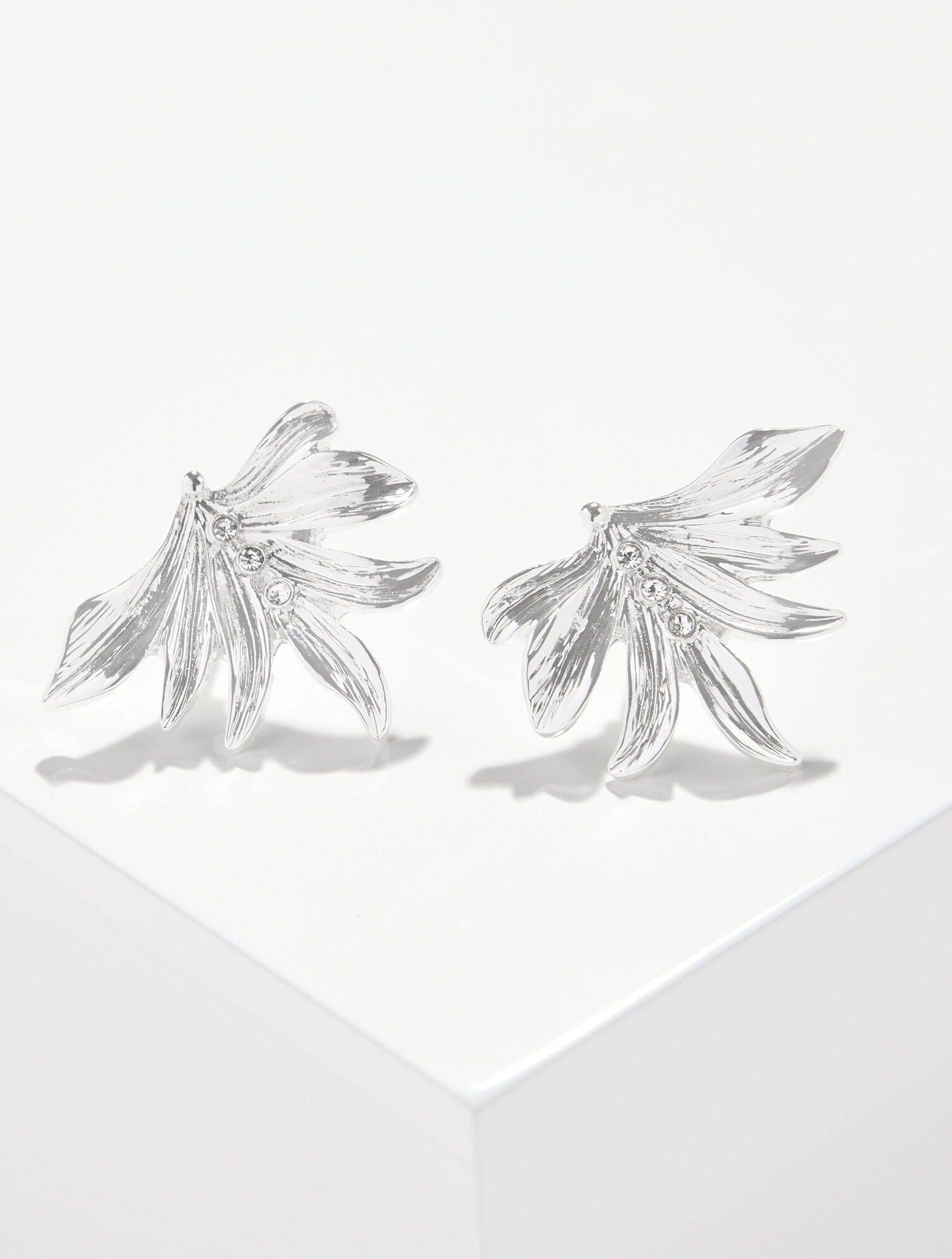 Palm Leaf Stud Earrings