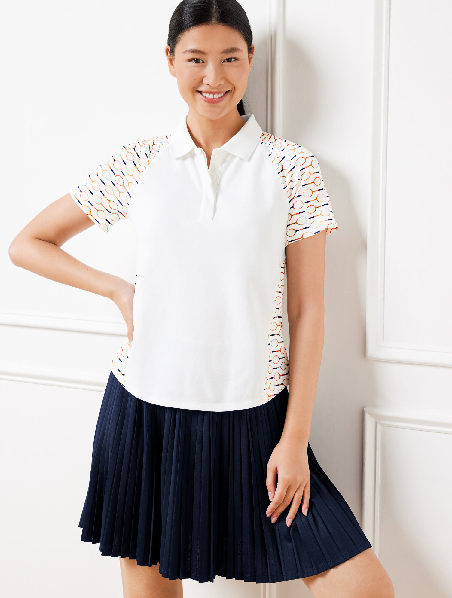 Piqu&eacute; Short Sleeve Polo - Tennis Racket