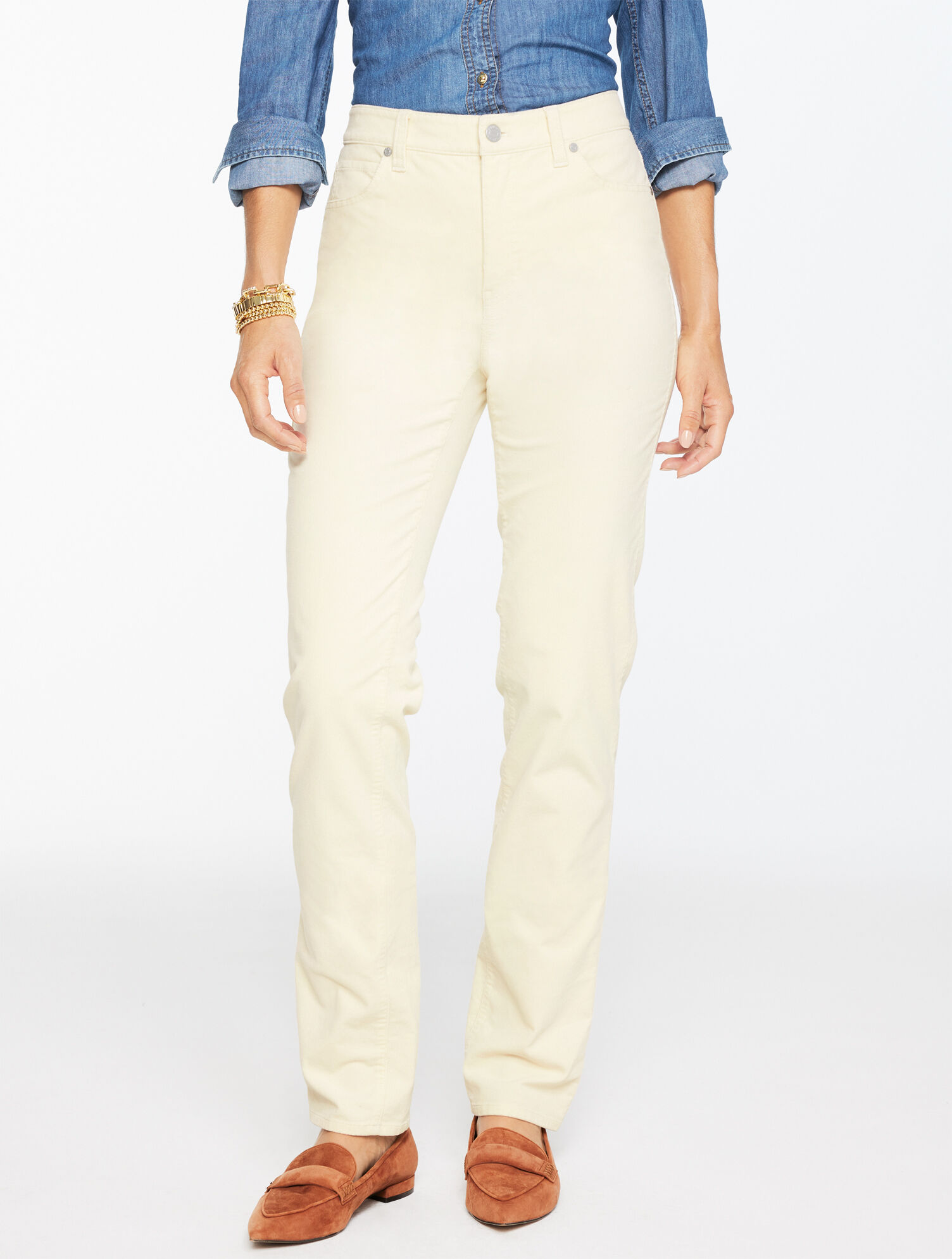 Straight Leg Stretch Corduroy Pants