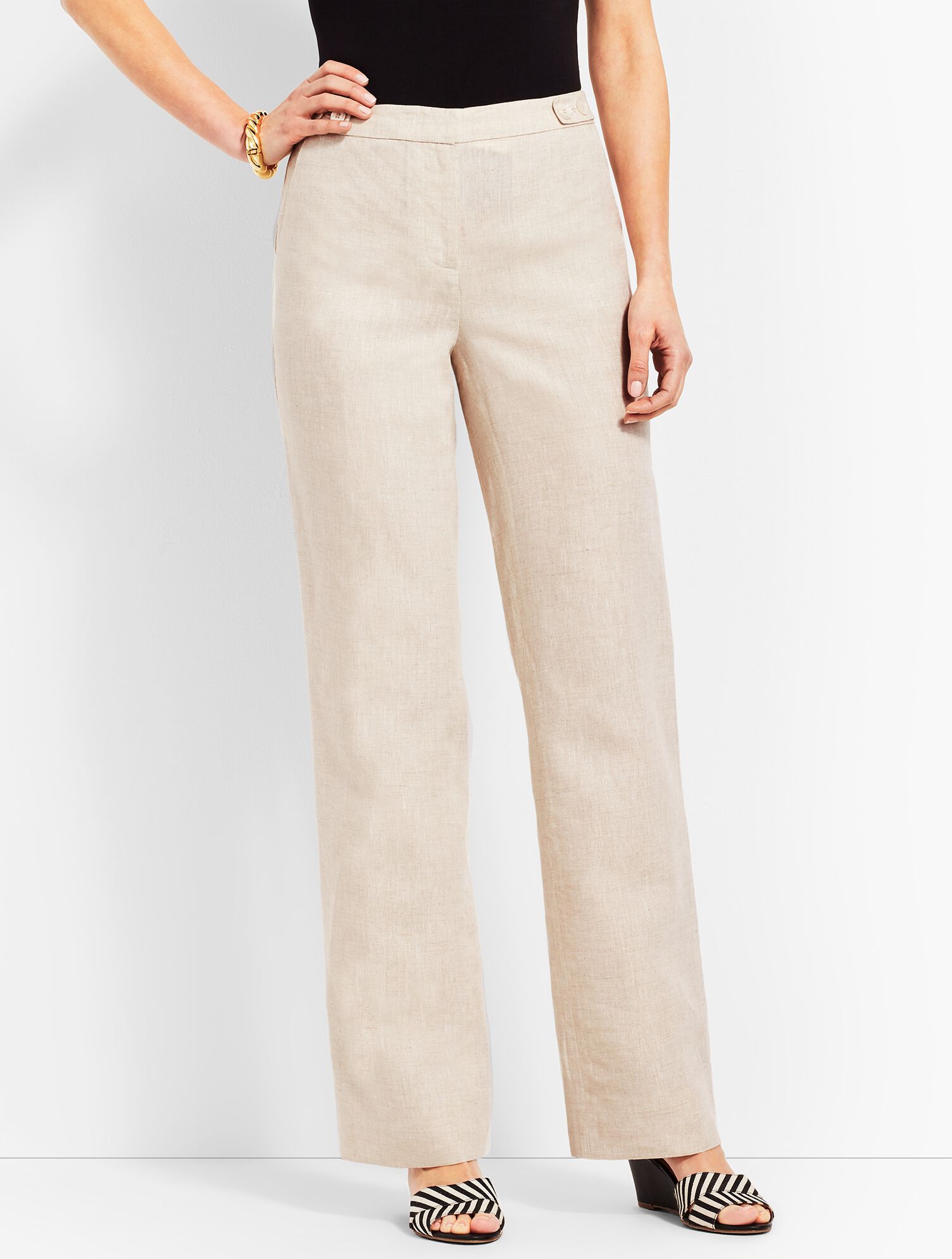 Talbots Linen Windsor Wide-Leg