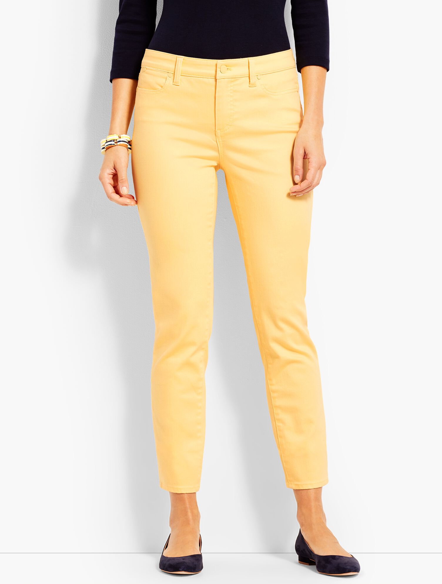 Colored Denim Slim Ankle Jean