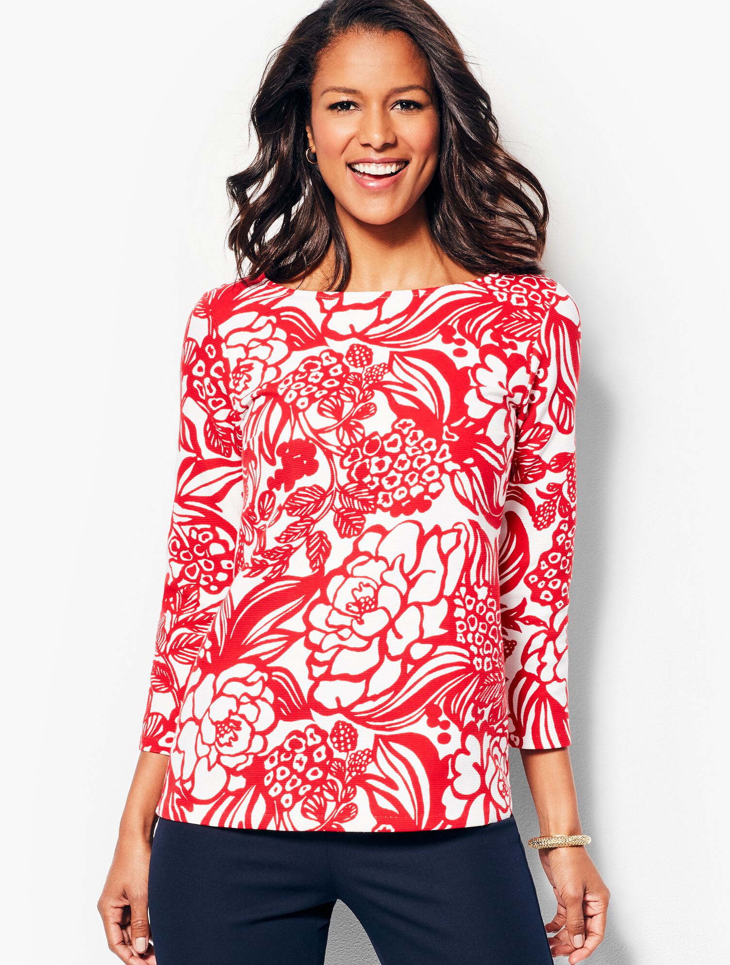 Abstract Floral Tee