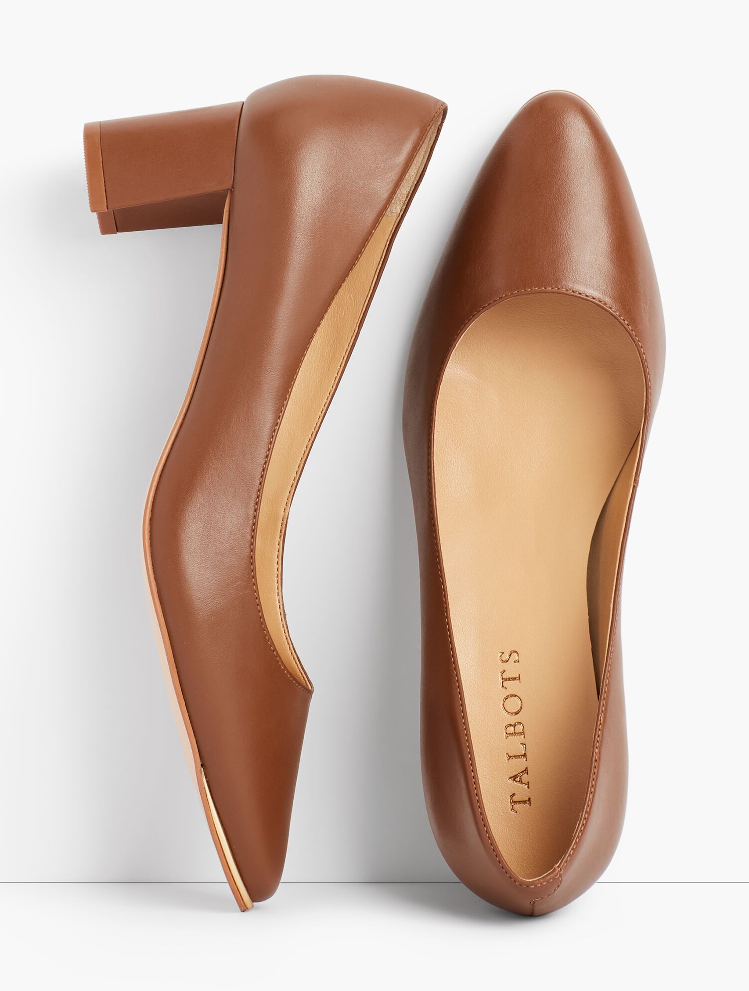Kelsey Block-Heel Pumps-Soft Nappa