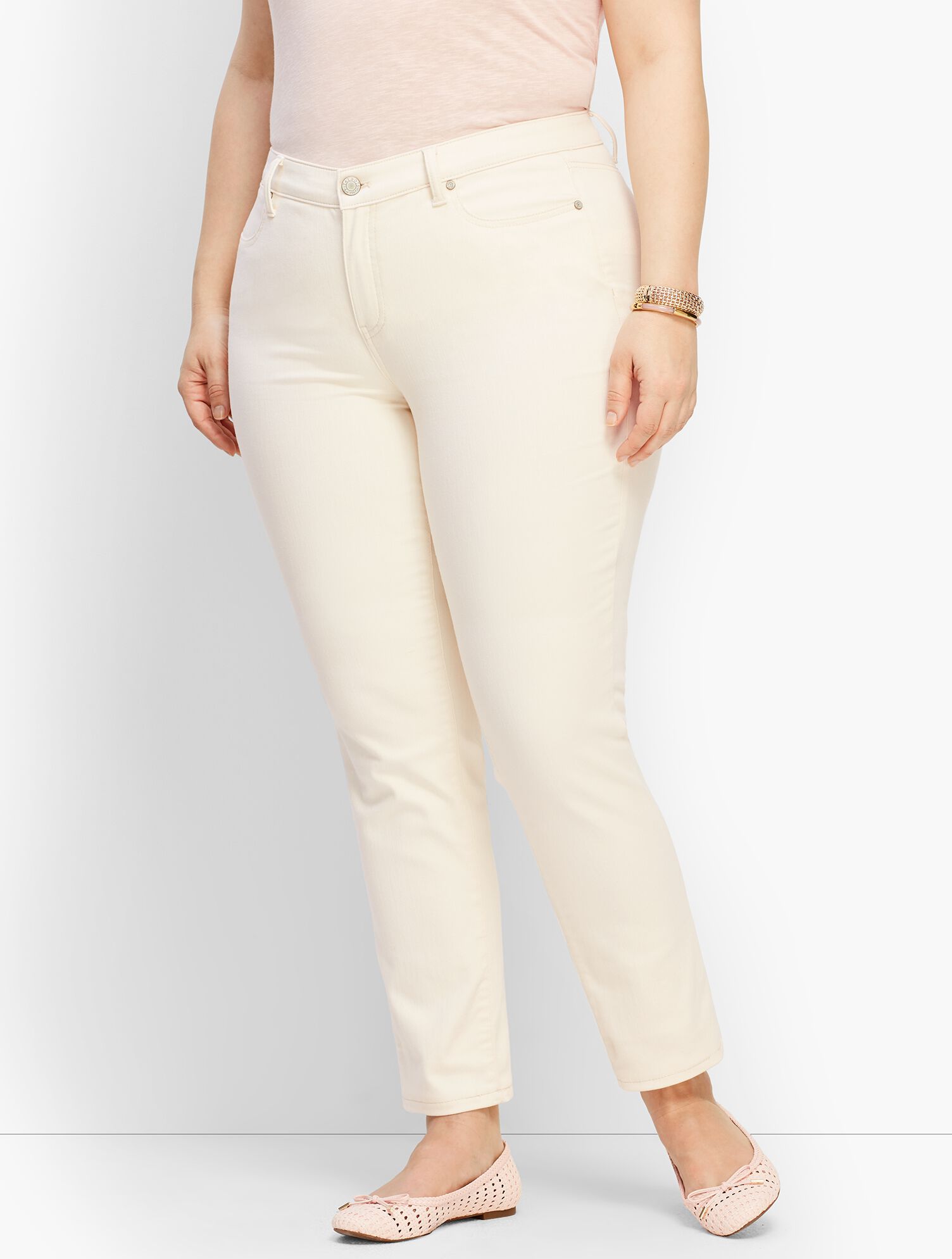Plus Size Denim Slim Ankle Jean - Color