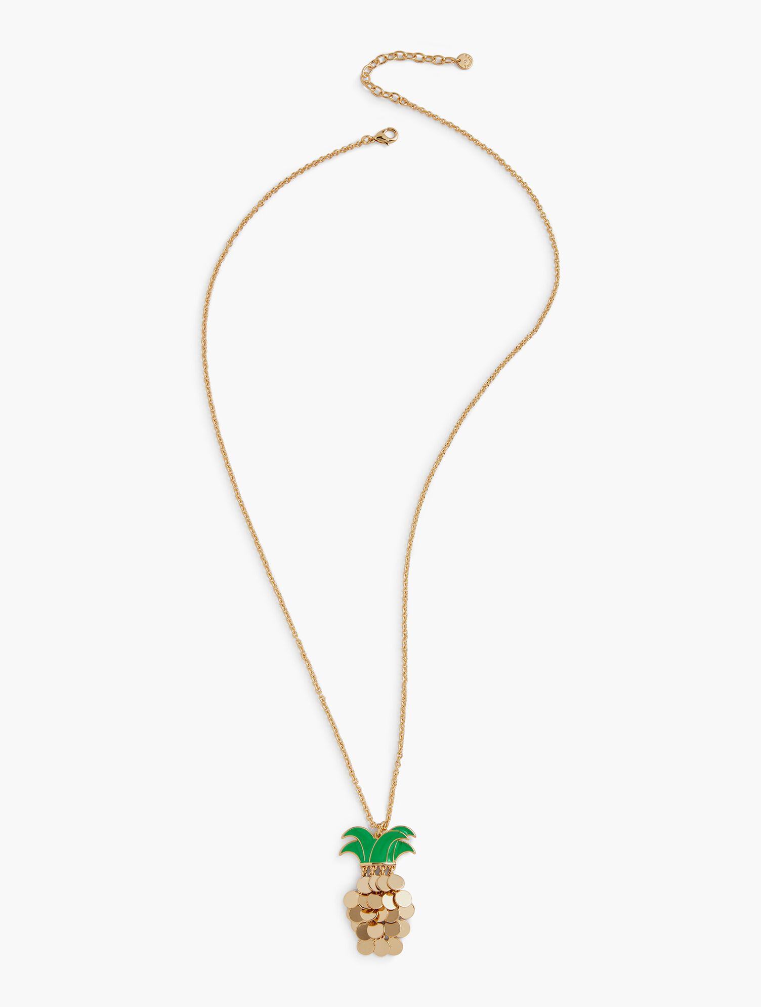 Pineapple Coin Pendant Necklace