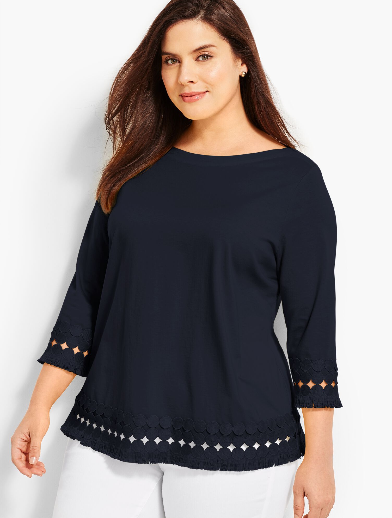 Pima Cotton Fringed Top
