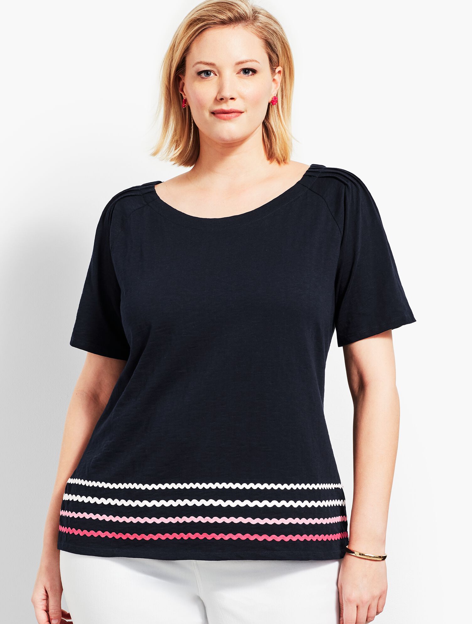 Pleat Sleeve Tee