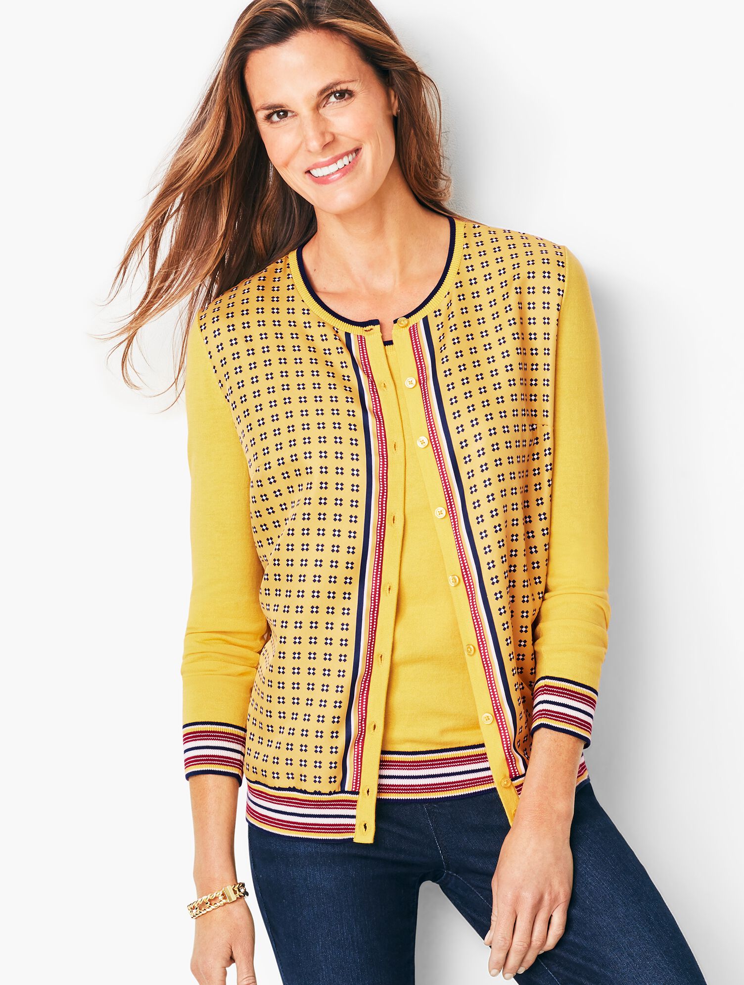 Charming Cardigan - Geo-Print