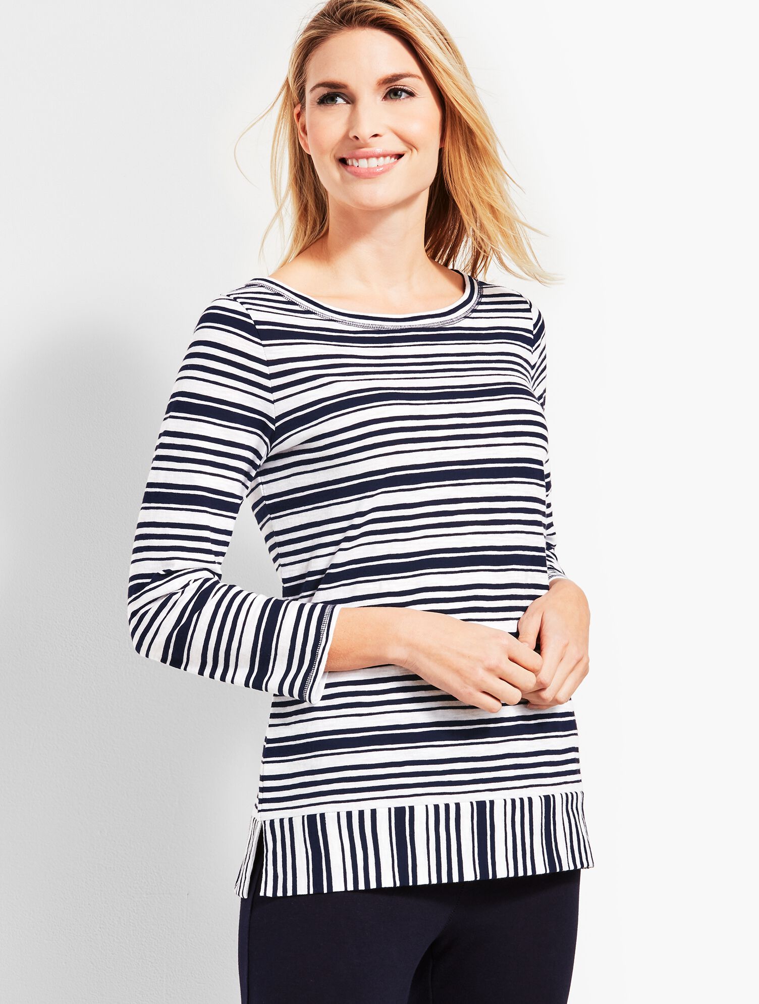 Exotic Stripe Slub Tee