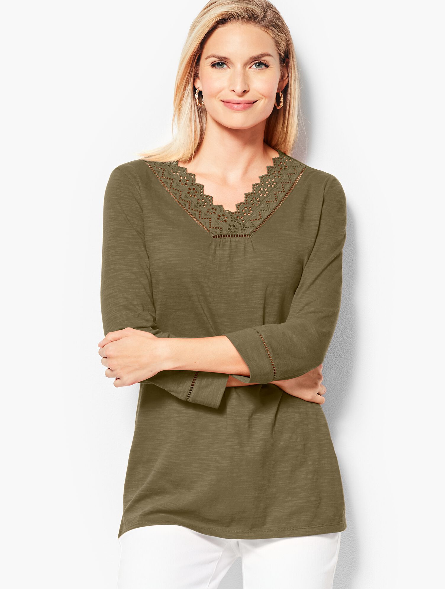 Cotton Eyelet Tunic