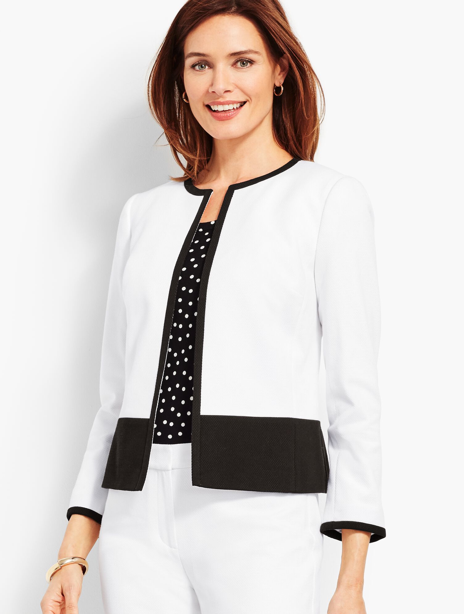 Textured Colorblock Jacket