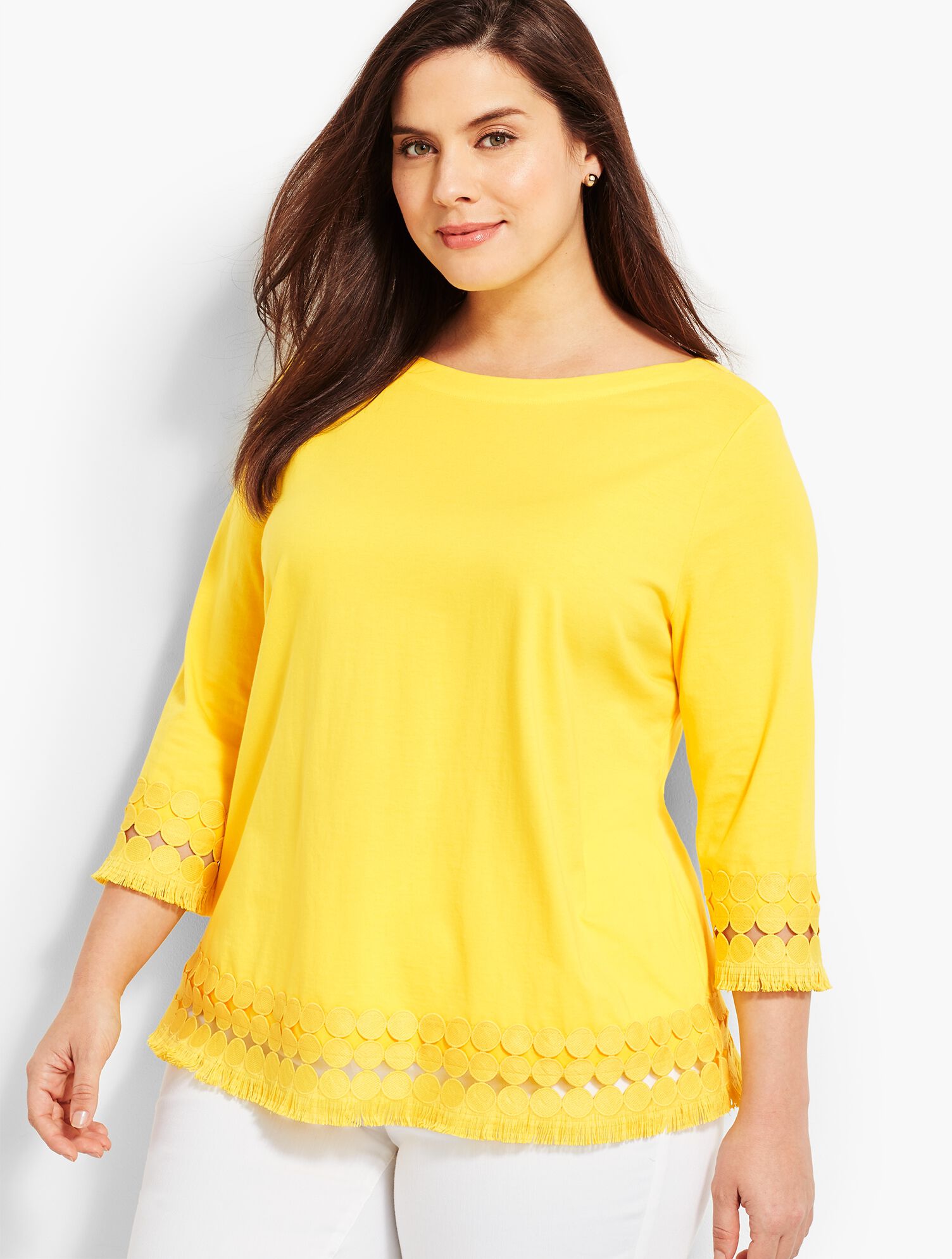 Pima Cotton Fringed Top