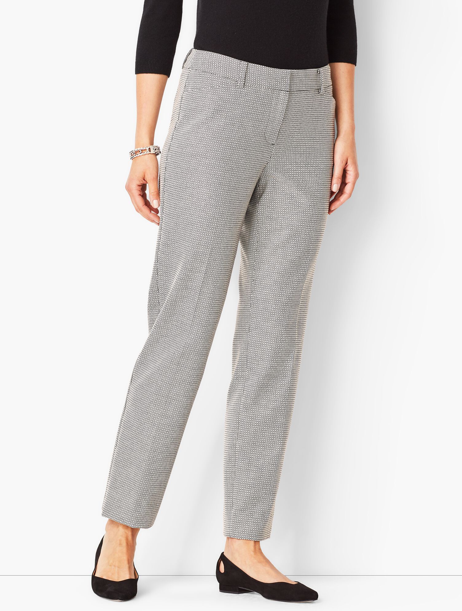 Talbots Hampshire Ankle Pants - Dobby