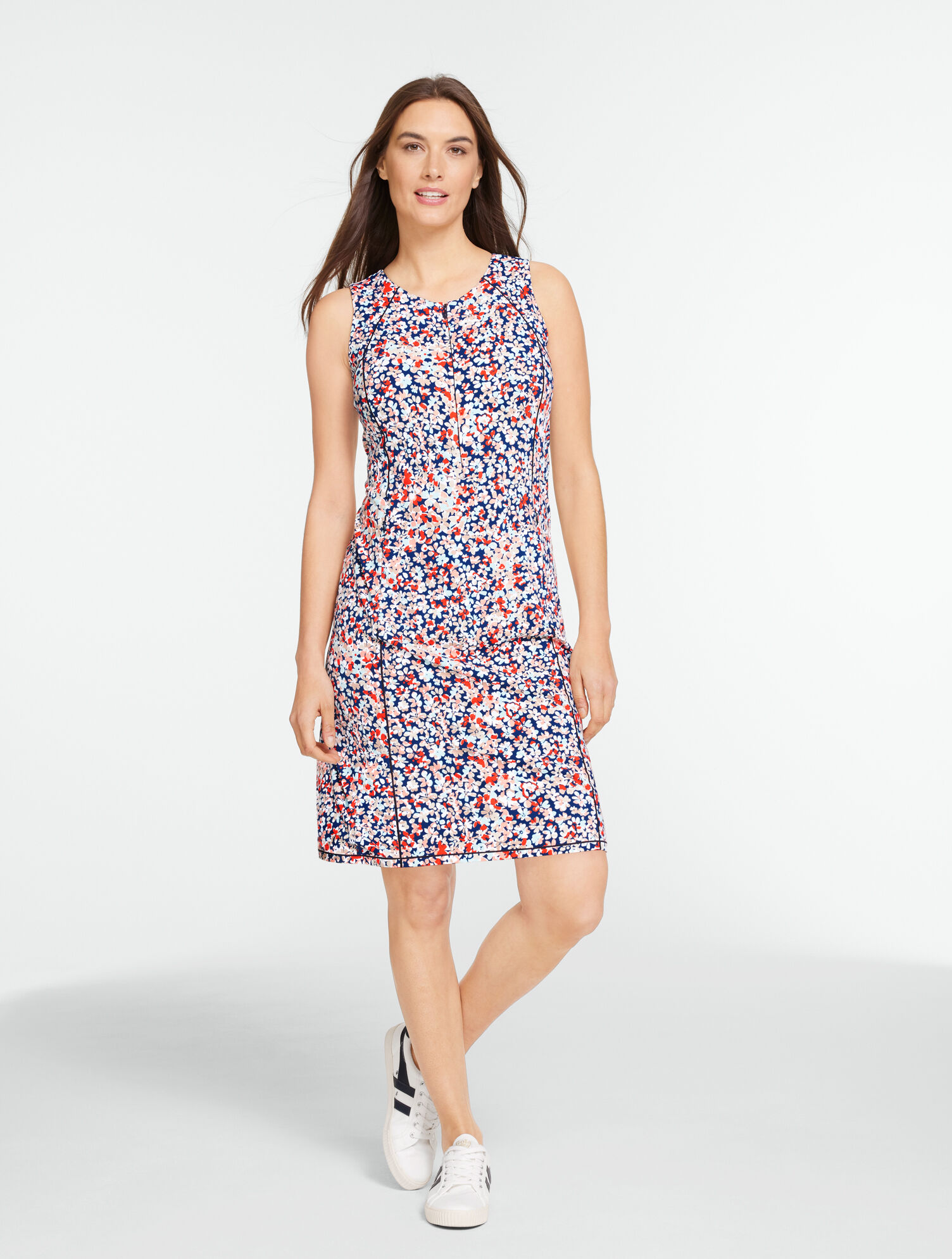 Out &amp; About Zip Front Dress - Camo Floral