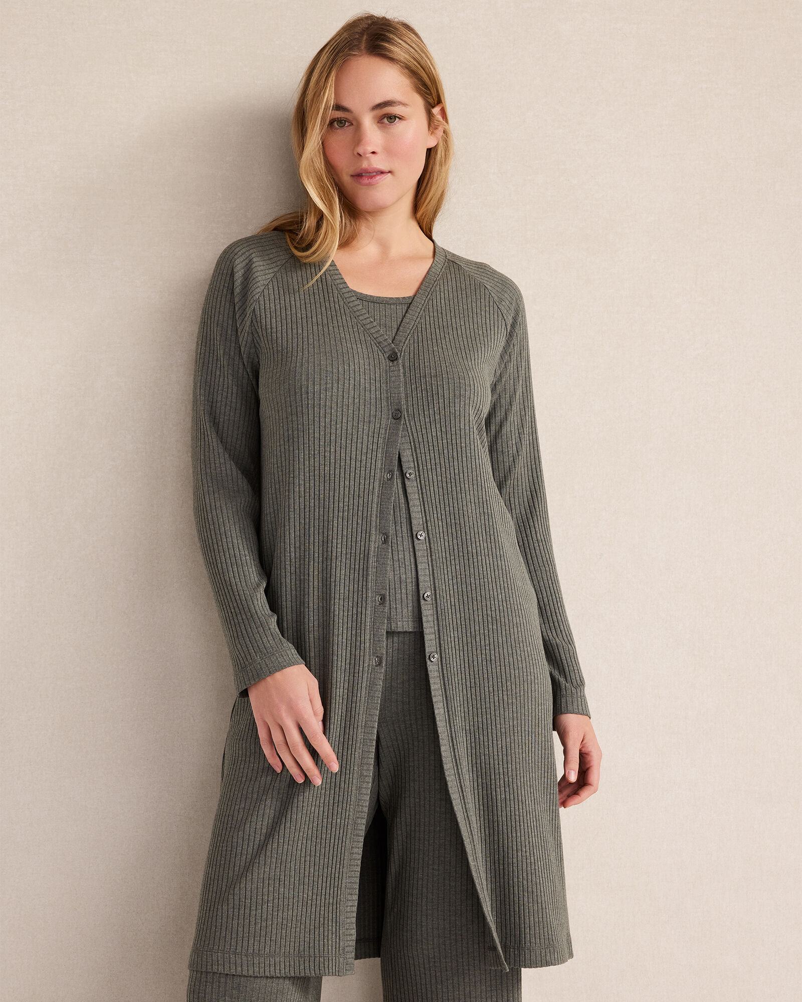 Resti Drapey Rib Knit Duster