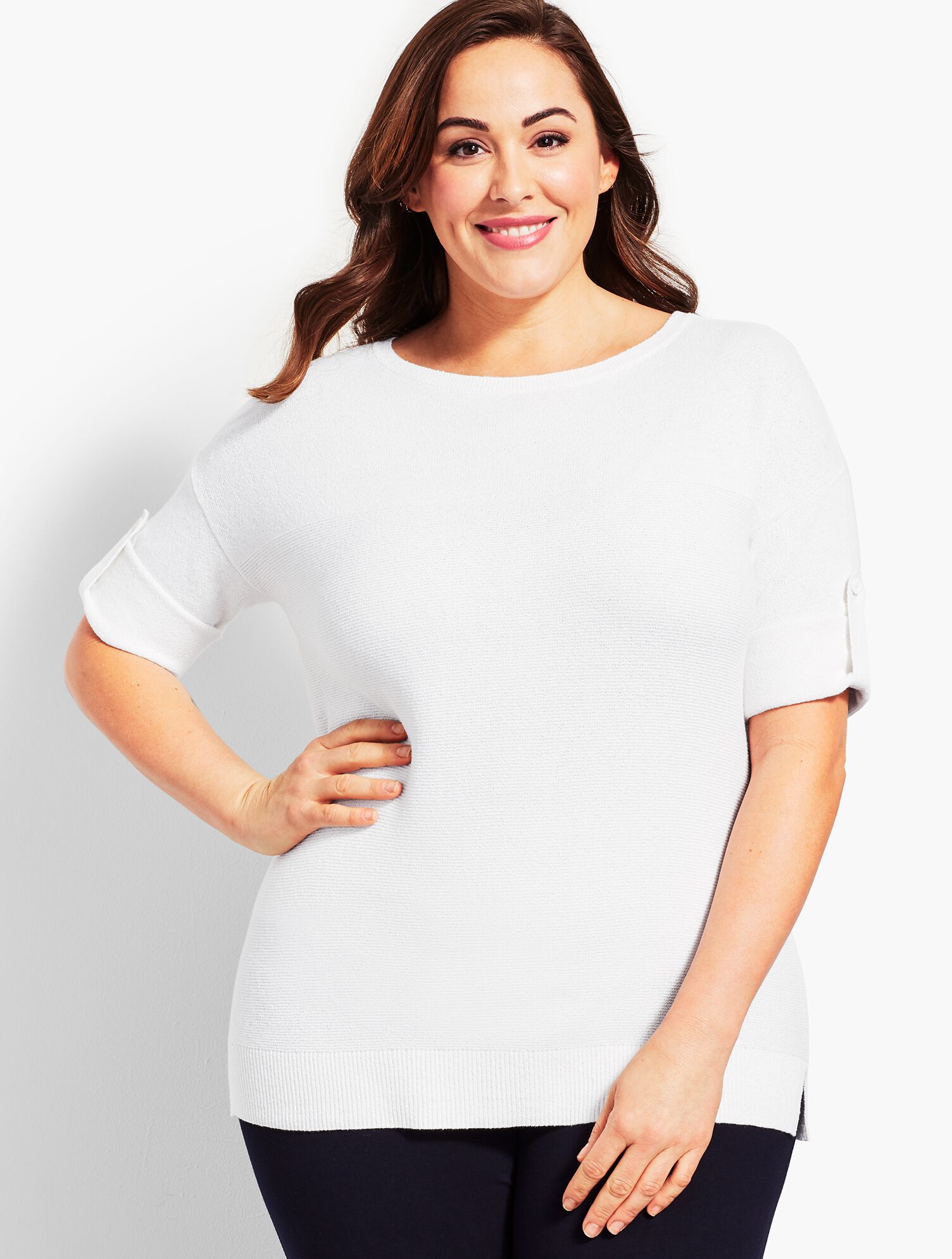 Roll-Cuff Sweater