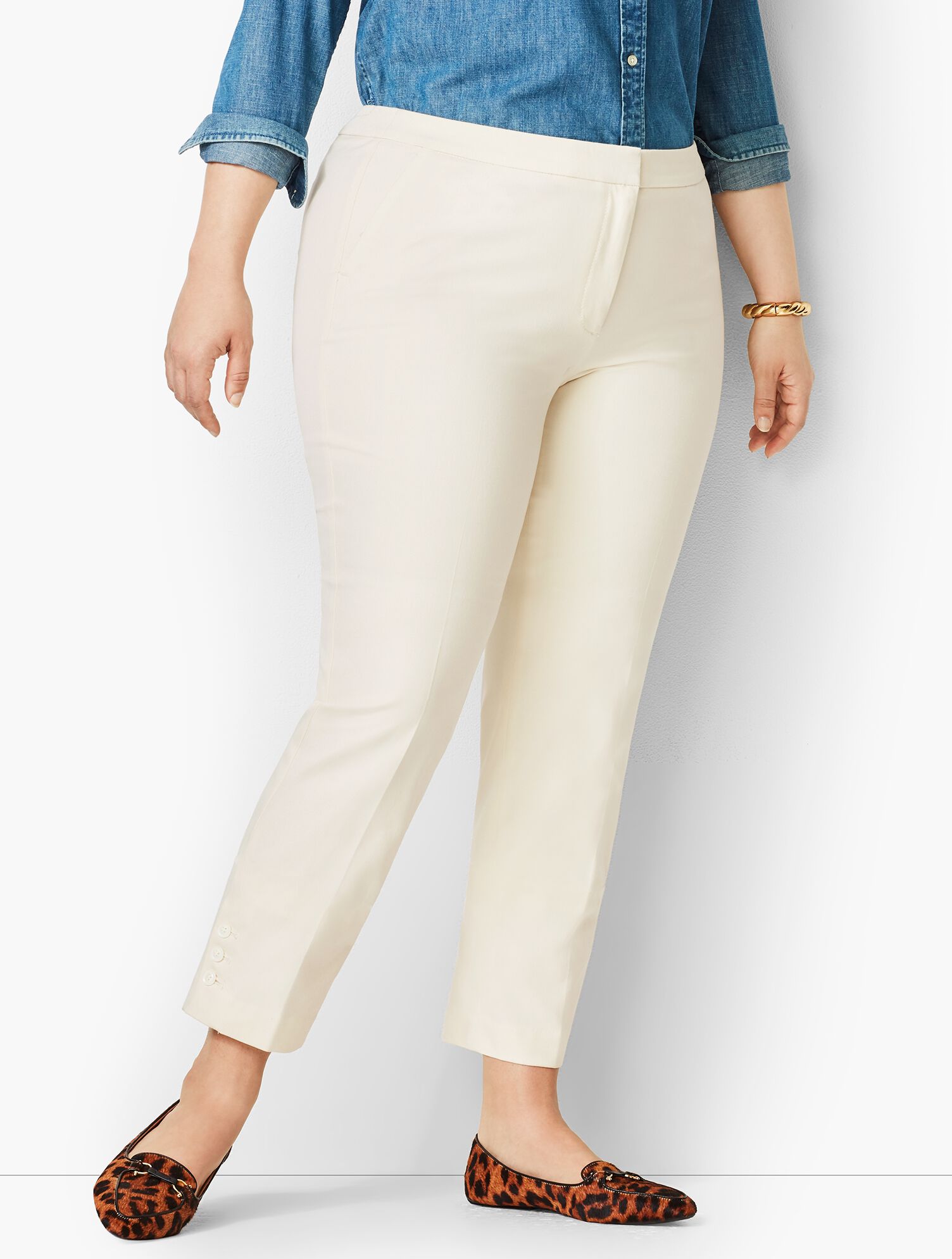 Plus Size Talbots Hampshire Button Ankle