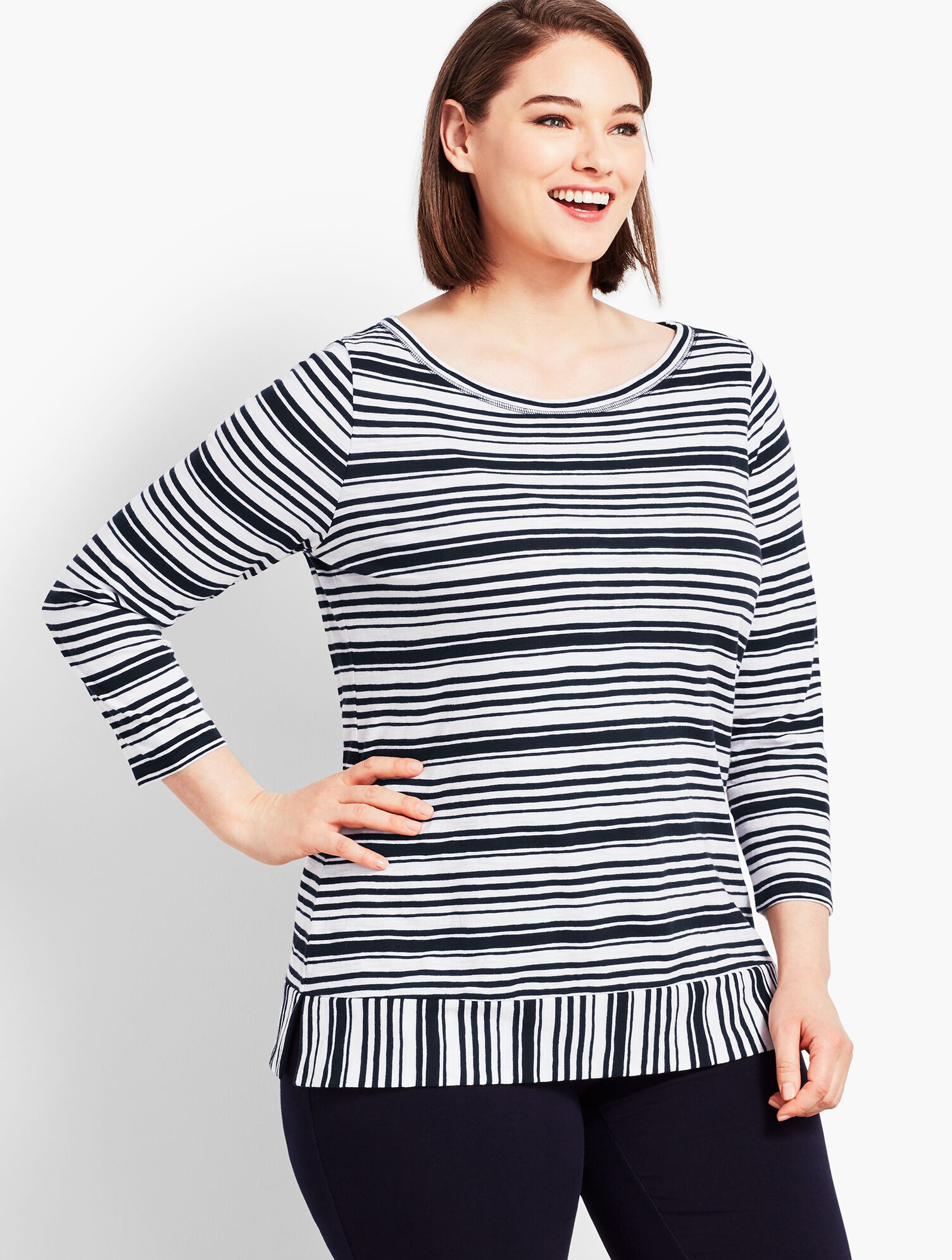 Exotic Stripe Slub Tee
