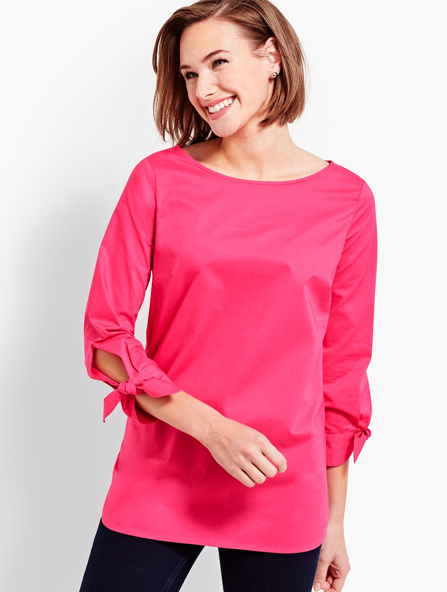 Tie-Sleeve Popover - Solid