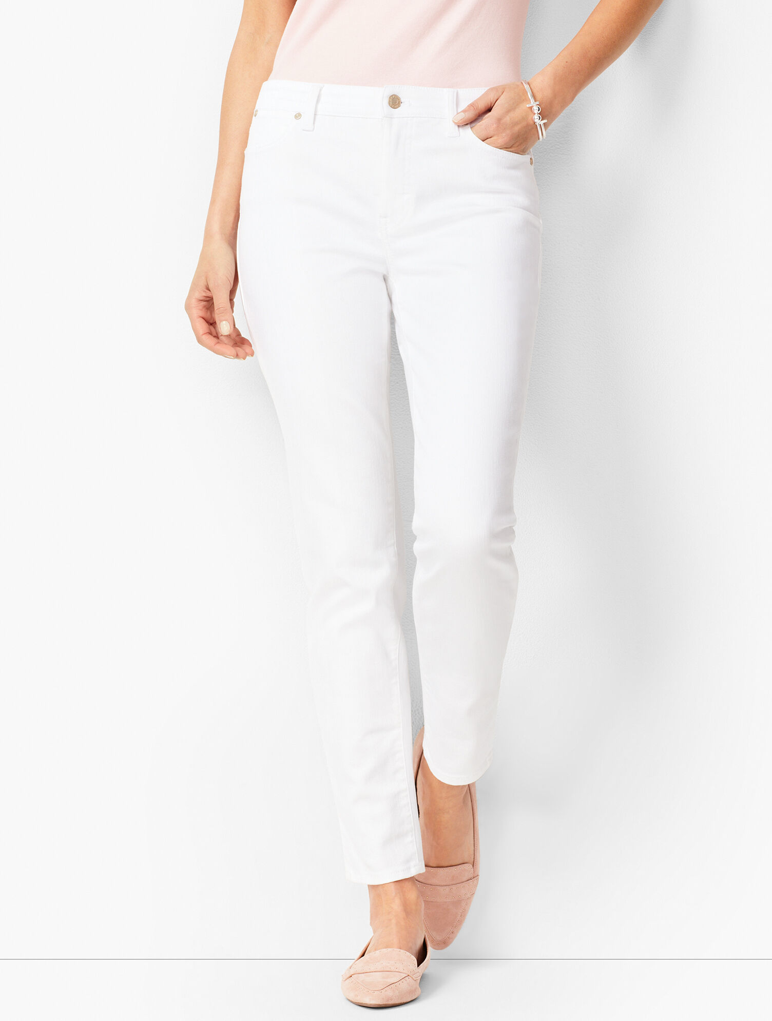 Colored Denim Slim Ankle Jean