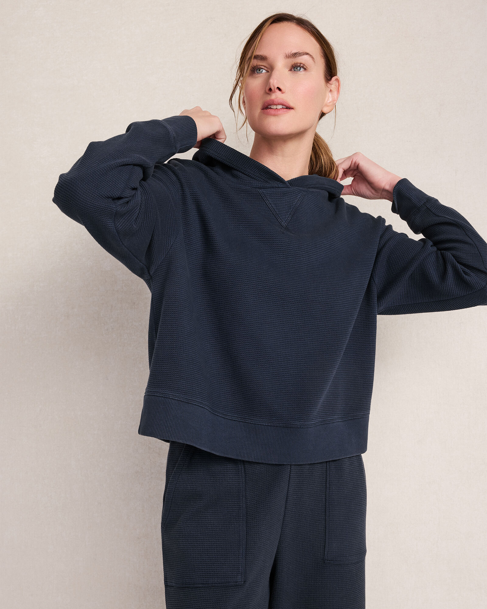 Resti Organic Cotton Waffle Hoodie