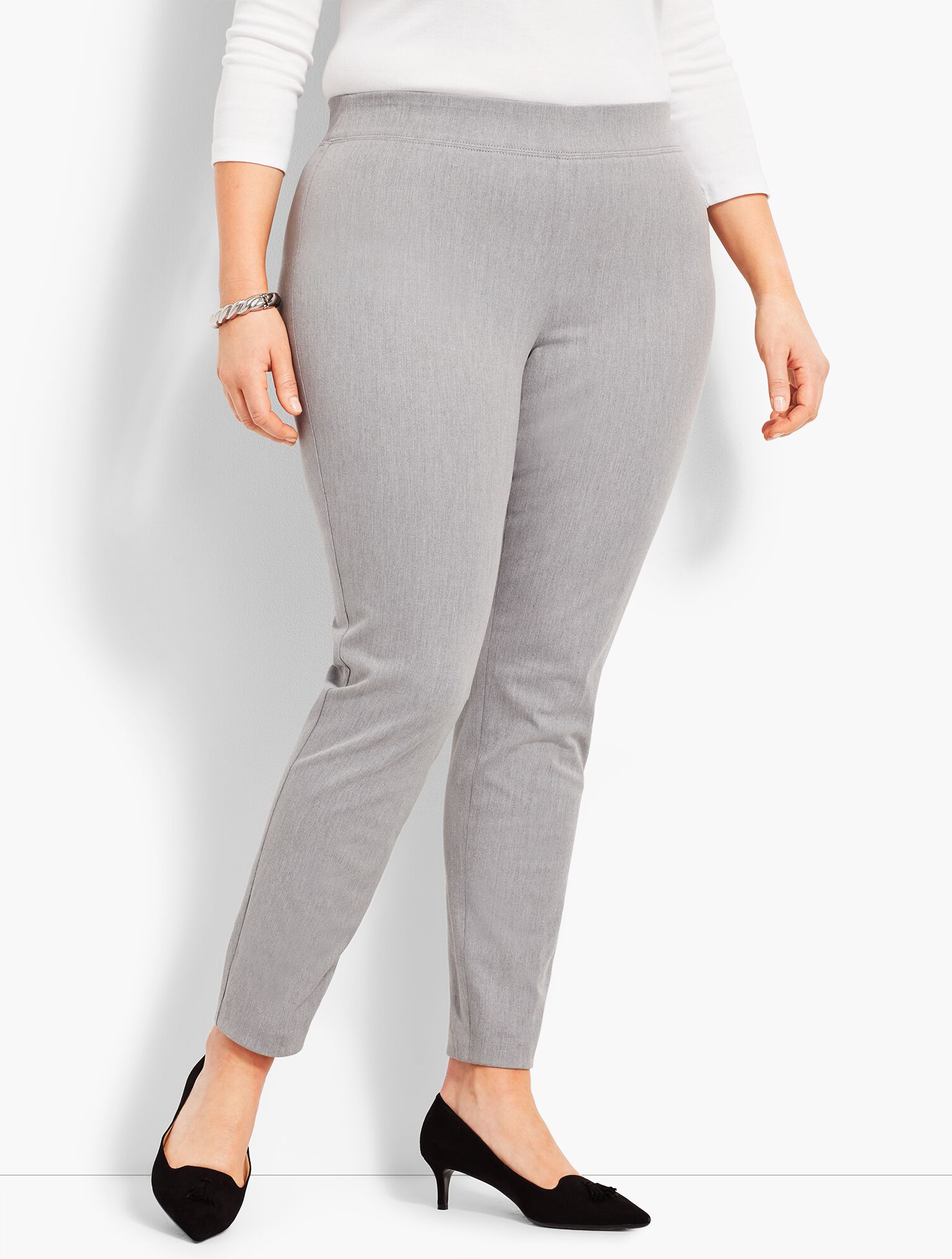 Bi-Stretch Pull-On Skinny Ankle - Melange