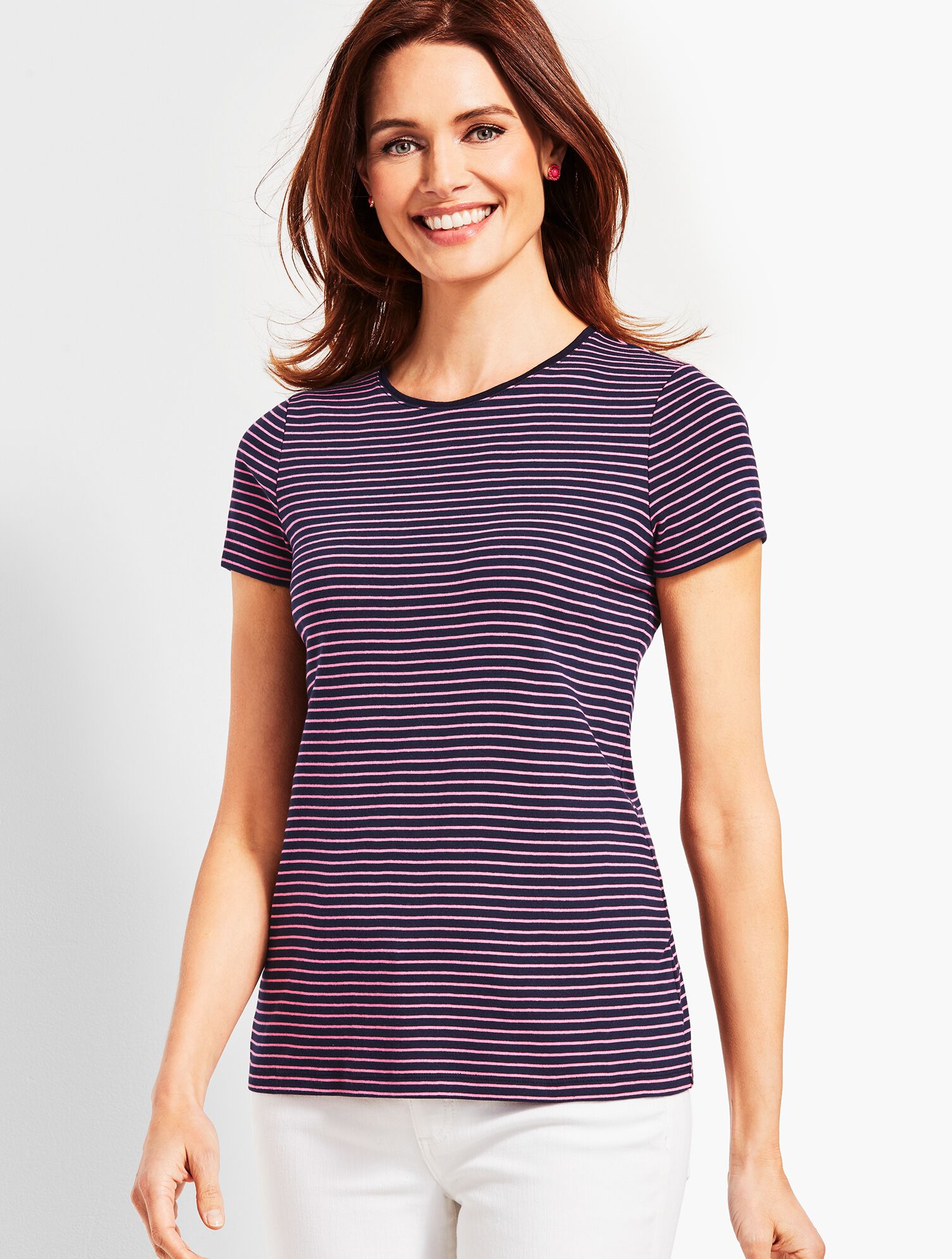 Dover Stripe Crewneck Tee