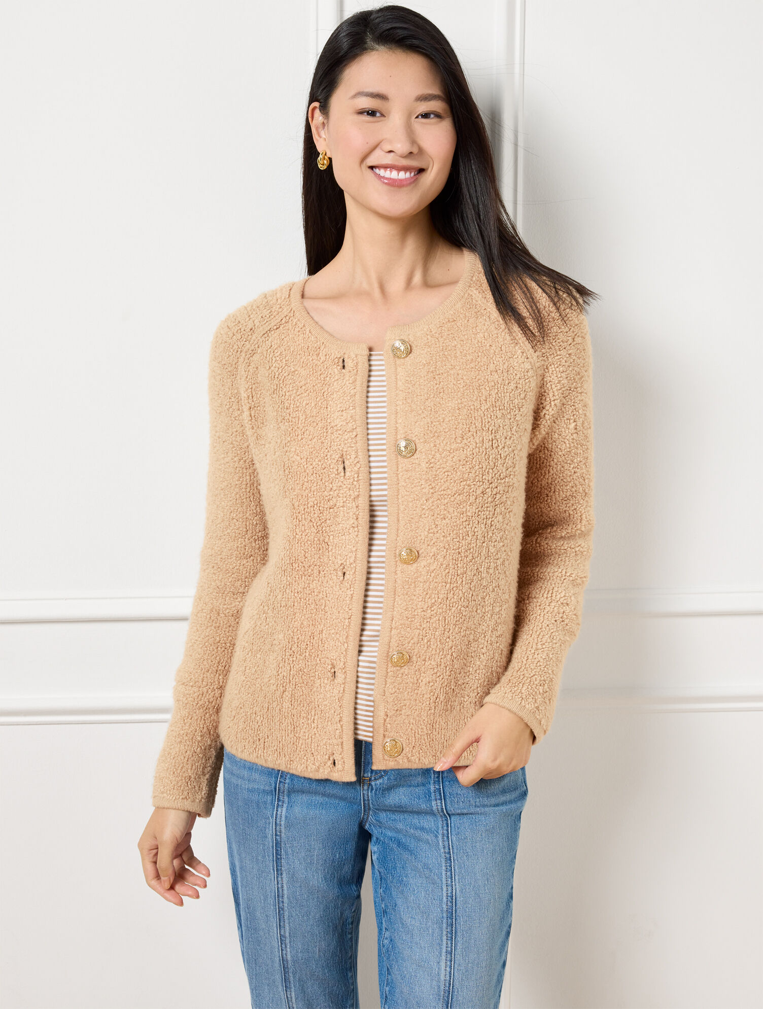 Spring Boucl&eacute; Sweater Jacket 